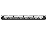 Monoprice Cat6 1U Patch Panel - 19in, with Loaded