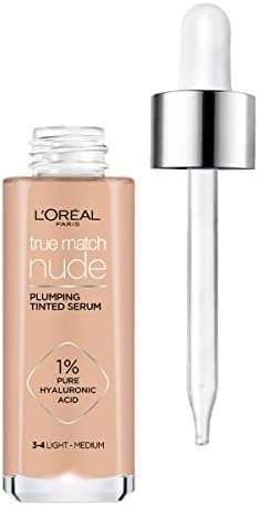 L'Oreal Paris True Match Nude Plumping Tinted Serum, 1% Hyaluronic Acid