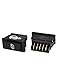 uxcell 2pcs 5 Pins Power Window Door Lock Rocker Switches