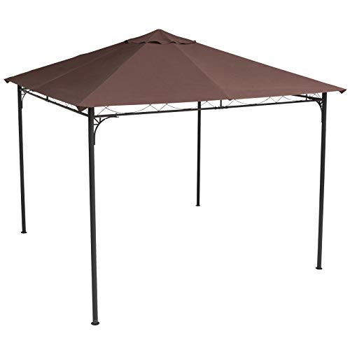 Outsunny Pavillondach, Ersatzdach für Pavillon, Pavillonabdeckung, Sonnenschutz Polyester, Kaffee, 2,98 x 2,95 m – Bild 3