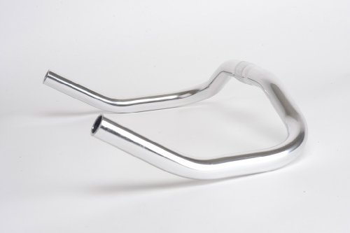Retrospec Bicycles Pursuit Bull Horn Style Lightweight Alloy Handlebars for Track Bike, Chrome, 25.4mm - Thumbnail 5