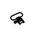 Sling Swivels (2-Pack), Size: 1.5 Inch, Mount for Gun, Hunting Rifle or Shotgun Sling Attachments, Black