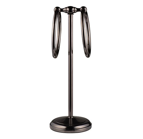 AMG and Enchante Accessories Free Standing Fingertip Hand Towel Ring Holder Tree Rack, TT100001 ORB, Oil Rubbed Bronze - Thumbnail 4