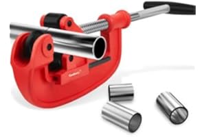 Godora Professional 1-3" Pipe Cutter Tool with an Extra Blade, Sharp Rigid Tubing Cutter Cuts Up to Galvanized Pipe and Iron Pipe, Heavy Duty Metal Tube Cutter Great for Plumbers or Metalworkers