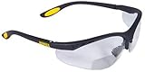 Dewalt DPG59-120C Reinforcer Rx-Bifocal 2.0 Clear Lens High Performance Protective Safety Glasses with Rubber Temples and Protective Eyeglass Sleeve