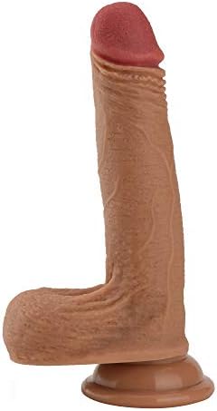 YINGZIKE 7 Inch Realistic Soft-Dîldɔ Soft Material Portable Beginner Wand for WomenAdult SexFun Toy