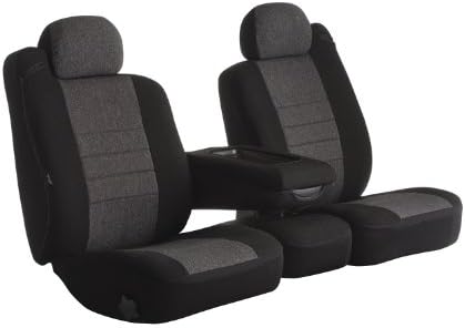 FIA OE37-26 CHARC Custom Fit Front Seat Cover Bucket Seats - Tweed, (Charcoal)