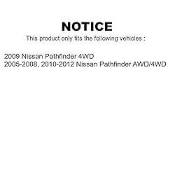 Front Rear Wheel Bearing & Hub Assembly Kit For