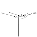 Getlink Combo TV Antenna, Digital Outdoor VHF/UHF HDTV Antenna with Mounting Pole -45 Miles Range