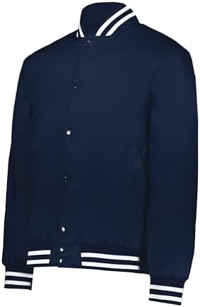AWDis Hoods Varsity Letterman jacket Royal Blue / White L at