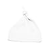 Mato & Hash Unisex Baby 100% Cotton Adjustable Knot Hat White