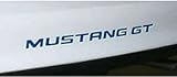 1994-98 FORD MUSTANG GT REAR BUMPER VINYL INSERTS Decals Letters - 38 Colors to choose from (Color :: Black)