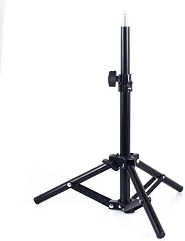 Goodjobb Adjustable Tripod Stand Dimmable Ring Light Height Light Stand Camera Smart Phone YouTube Video Shooting Photography Lighting Phone Holder