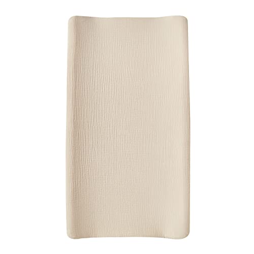 Muslin Changing Pad Cover,Ultra Soft Breathable Diaper Changing Table Cover for Baby Boys Girls,Neutral Fitted Changing Pad Sheets