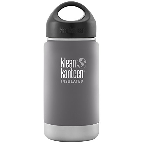 Klean Kanteen Wide Insulated Bottle with Stainless Loop Cup, Granite Peak, 12-Ounce