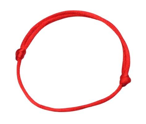 Adjustable Cord Kabbalah Evil Eye Red Bracelet, One Size
