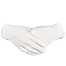 16 Pairs White Cotton Gloves 8.6
