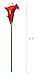 Duovlo 20pcs Calla Lily Bridal Wedding Bouquet Lataex Real Touch Artificial Flower Home Party Decor (Red)