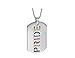 PAURO 2PCS Pride Rainbow Dog Tag LGBT Stainless Steel Jewelry - Gay and Lesbian Pride Pendant Necklace