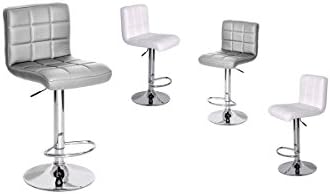 Altobuy Milow Lot De 4 Barhocker 2 Weissen 2 Silber Amazon De Kuche Haushalt