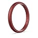 Enso Rings Halo Birthstone Silicone Ring – Minimalist Stackable Wedding Engagement Band – – 2.54mm Wide, 1.5mm Thick