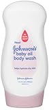 Johnson & Johnson Baby Oil Body Wash Original Scent 13.5 oz.