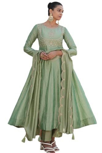 The Red Lion Enterprise Indian Anarkali Dress for Women Ready to Wear Salwar Kameez Traditional Party Outfit