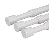 3 PACK Heavy Duty Extension Small Tension Rod 16.5