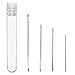 Shappy 4 Pieces Leather Stitching Needle with 4 Different Sizes for Leather Projects with Clear Bottle