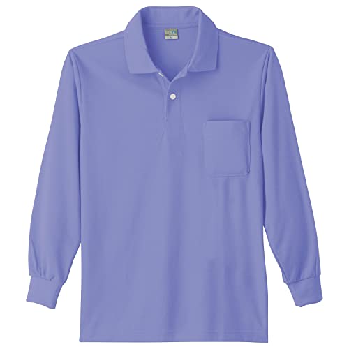 小倉屋 POLOIZM(ポロイズム) 9007 DRY長袖ポロシャツ 淡パープル SS 9007-14-SS