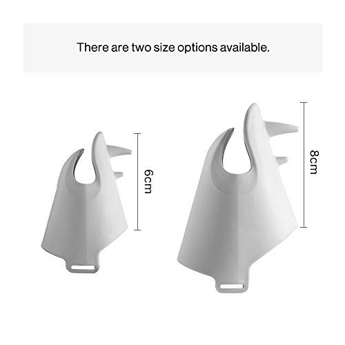 pidan Dog Muzzle Anti Bite Pet Muzzles Mouth Cover Adjustable Prevent from Biting Barking and Chewing TPR for Small Medium Dog(Rhinoceros Type) (S) - Thumbnail 3