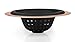 COOK with COLOR Sink Strainer, Kitchen Sink Drain Strainer, Easy to Clean Silicone Drain Basket with Copper Rim (Black)