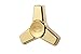 Fidget Spinner Stainless Steel by OHQ - EDC Premium Hand Spinner Toy for Killing Time - reduces Anxiety, increases Focus, helps ADHD&Autism (Gold)