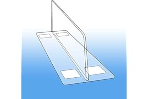 50 Pack Shelf Dividers, Heavy Duty Thermo Formed Shelf Organizers, Retail Product Dividers, Closet Shelf Dividers/Organizers, 3" H x 10" L, by Clip Strip Corp.