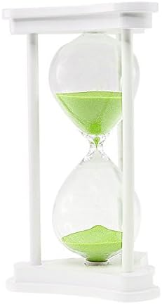Rosefinch 45 Minute Hourglass Sand Timer Office Decor Triangle Glass Sandglass (Green)