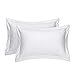 uxcell Pillow Shams Oxford Pillow Cases Egyptian Cotton 300 Thread Count Solid/Plain Pattern Set of 2 Boudoir(12