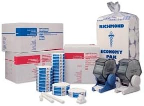 Richmond 201208 Braided Cotton Rolls Medium 3/8" x 6" Non-Sterile Pack of 200