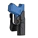 HQDA OWB Holster Fits Glock 17 31 G17 G31 (Gen 1-5) Handgun Paddle Holster with Tactical 360° Adjustable Outside Waistband Pistol Holder