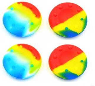 Amazon Com 4 X Rainbow Controller Analog Thumbstick Grip Cover Caps For Sony Ps3 Ps4 Xbox One 360 Wii U Computers Accessories