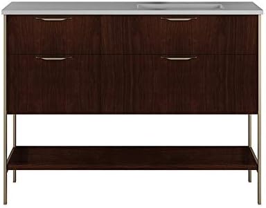 Cabinet Of Free Standing Under Counter Vanity With Three Drawers