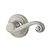Kwikset Lido Dummy Door Handle, Single Sided Lever for Closets, French Double Doors, and Pantry, Satin Nickel Non-Turning Right Handed Interior Push/Pull Lever, with Microban Protection
