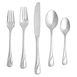 Amazon Basics 20-Piece Stainless Steel Modern