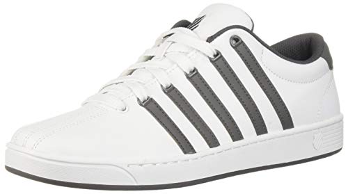 K-Swiss Men's Court Pro II CMF Sneaker, Charcoal/White, 12 M