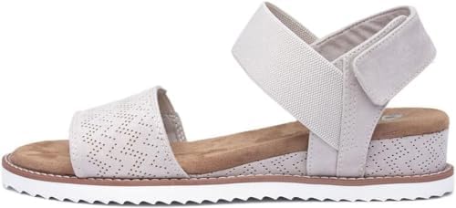 Skechers Women's Desert Kiss-Stretch Quarter Strap Sandal Flat