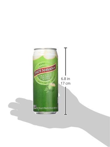 Taste Nirvana Real Coconut Water, Coco Real Premium Coconut Water, 16.2 Ounce Cans (Pack of 65) (Pack of 65)