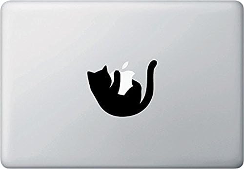 Beancase Cat Hanging - Removable Vinyl Laptop Decorative Protection Sticker Decal Skin for Apple Macbook 11" 12" 13" 15"17" + Free One Ring and Rubber Wrist band