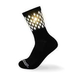 High Reflective Cycling and Running Socks - Night Safety (M, Black) Thick-Winter Use