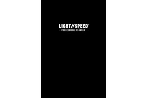 Lightspeed Planner – Professional Daily Planner, Calendar & Agenda to Boost Productivity, Time Management & Happiness – Undated Monthly, Weekly, Day ... Daily Planner (Hardcover Edition - Jet Black)