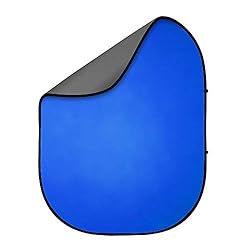 Fovitec Gray and Chroma Key Blue Muslin Pop-Up