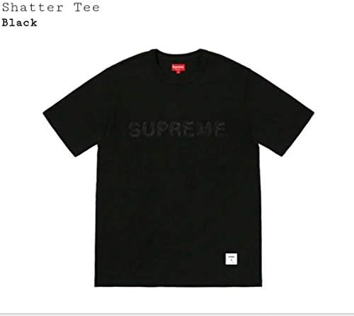 SupremeNewYork Supreme Shatter Tee T-Shirt SS Top Black SS19 100% Authentic Real Rare Designer